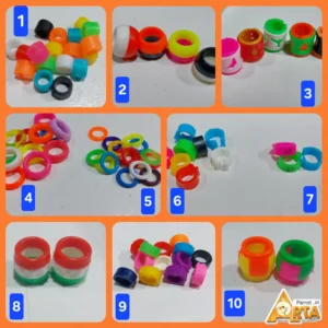 حلقه کبوتر ، شماره پلاک پرنده، حلقه پلاک شماره طوطی