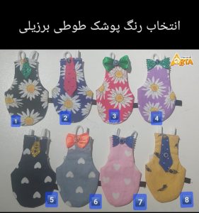 پوشک برزیلی، مای بی بی طوطی برزیلی، فضله گیر طوطی ، قیمت مای بی بی طوطی برزیل
